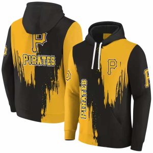 Pittsburgh Pirates Splatter Effect All Over Print Hoodie