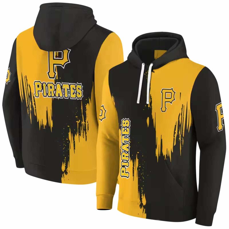 Pittsburgh Pirates Splatter Effect AOP Hoodie 1