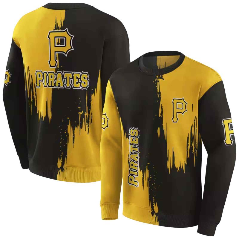 Pittsburgh Pirates Splatter Effect AOP Sweatshirt 1