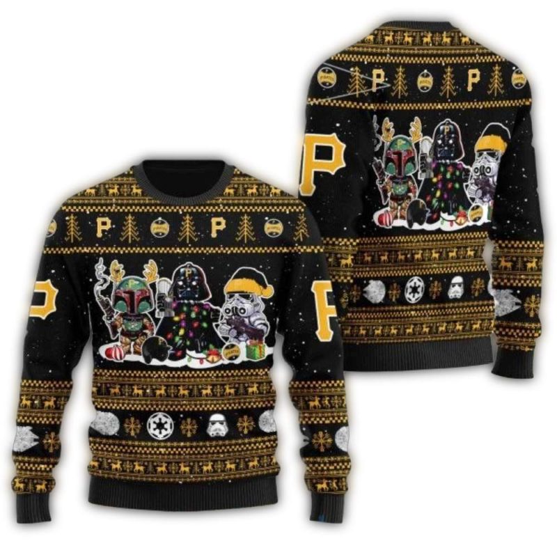Pittsburgh Pirates Star Wars Themed Ugly Sweater for Fans