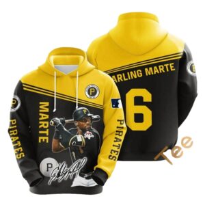 Starling Marte Pittsburgh Pirates Graphic Printed Unisex Hoodie