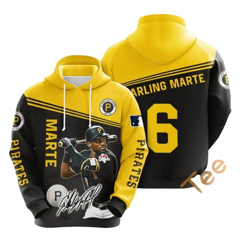 Starling Marte Pittsburgh Pirates Graphic Printed Unisex Hoodie