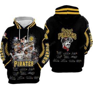 Pittsburgh Pirates Graphic Printed Unisex Hoodie - Team Player Design