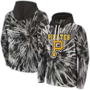 Pittsburgh Pirates Tie Dye Pattern All Over Print Hoodie
