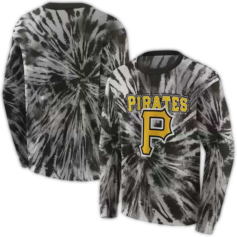 Pittsburgh Pirates Tie Dye Pattern AOP Sweatshirt 1