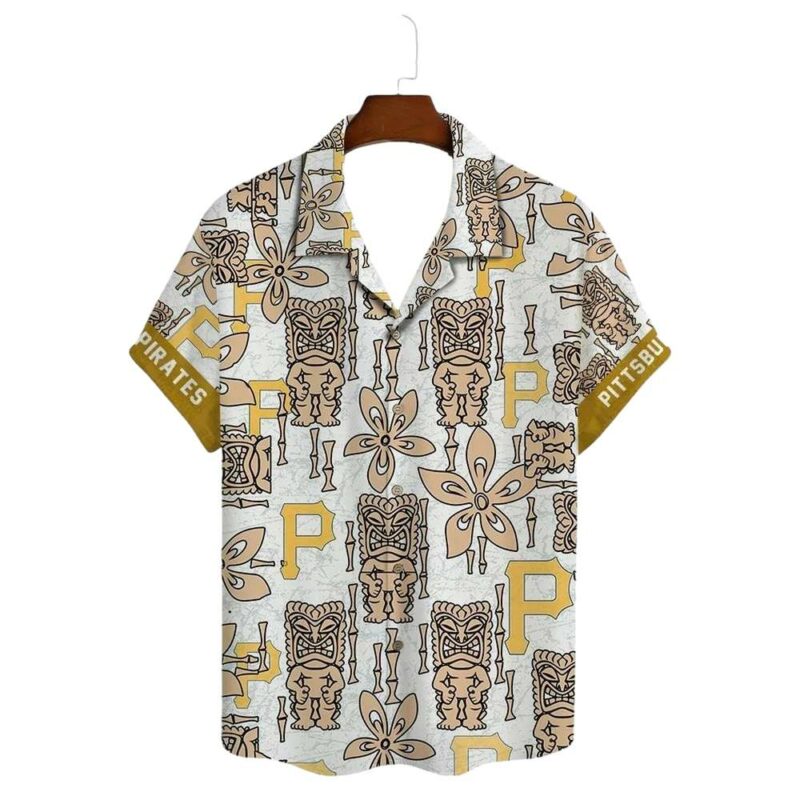 Pittsburgh Pirates Graphic Printed Aloha Hawaiian Shirt for Men & Women - Image 2