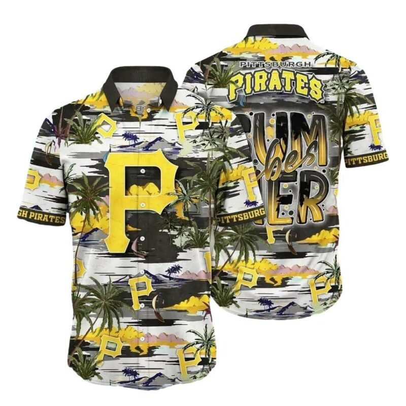 Pittsburgh Pirates Tropical Aloha Graphic Printed Hawaiian Shirt for Men/Women