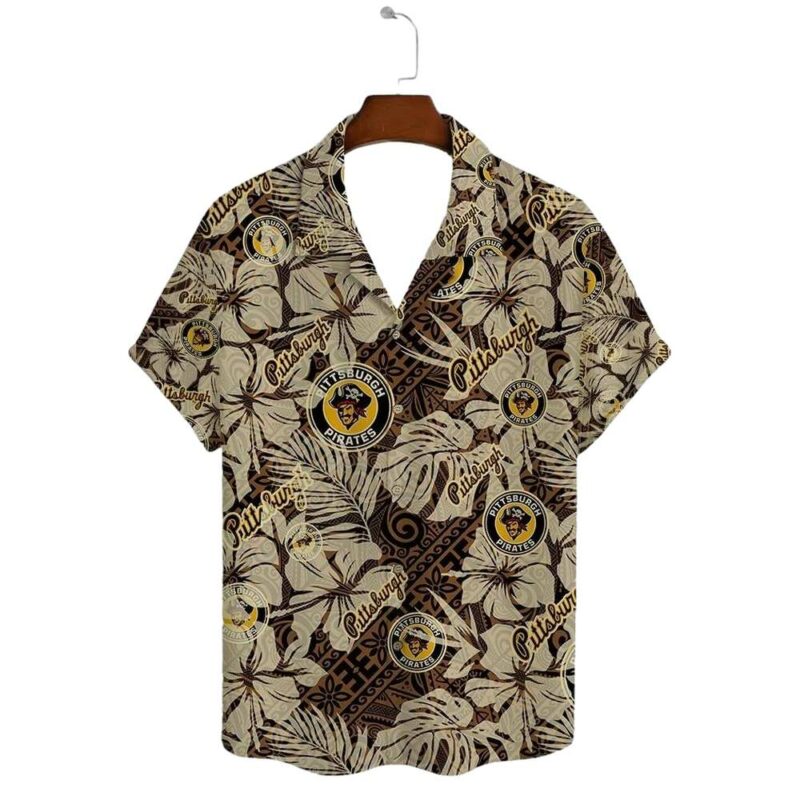 Pittsburgh Pirates Graphic Printed Aloha Hawaiian Shirt for Men & Women - Image 2