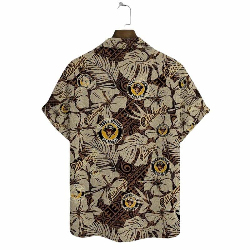Pittsburgh Pirates Graphic Printed Aloha Hawaiian Shirt for Men & Women - Image 3