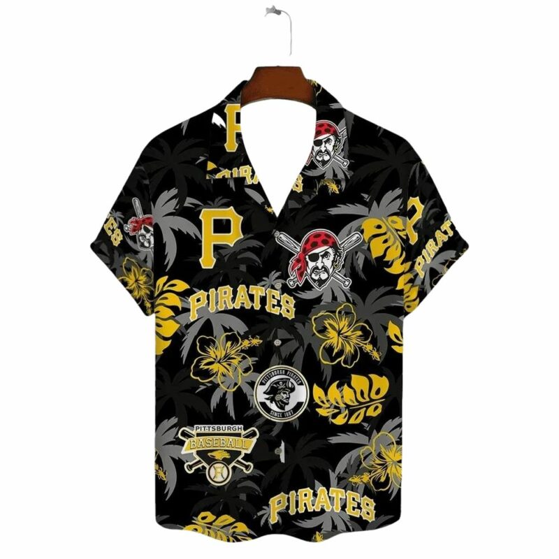 Pittsburgh Pirates Graphic Printed Aloha Hawaiian Shirt for Men & Women - Image 2