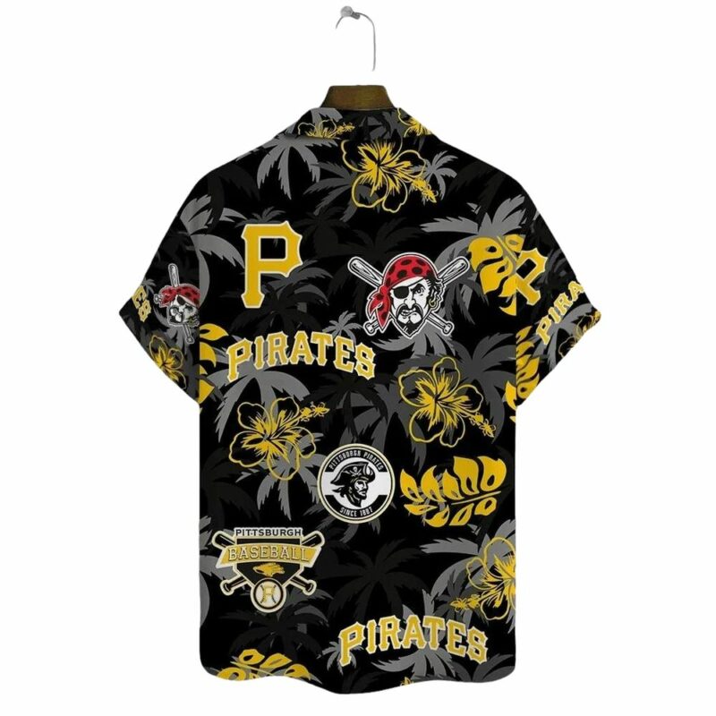 Pittsburgh Pirates Graphic Printed Aloha Hawaiian Shirt for Men & Women - Image 3