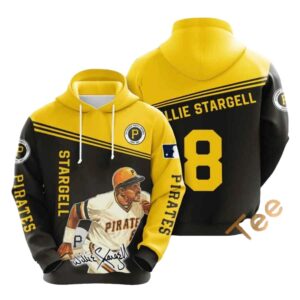 Willie Stargell Signature Graphic Hoodie for Pittsburgh Pirates Fans