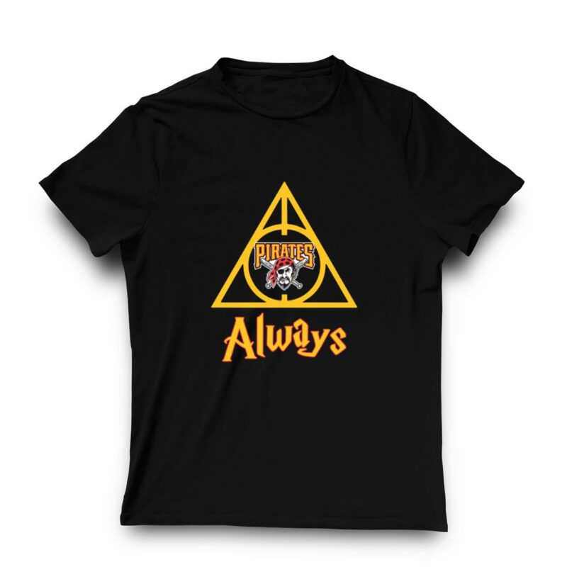 Pittsburgh Pirates Harry Potter Deathly Hallows Graphic T-Shirt - Unisex Gift - Image 3