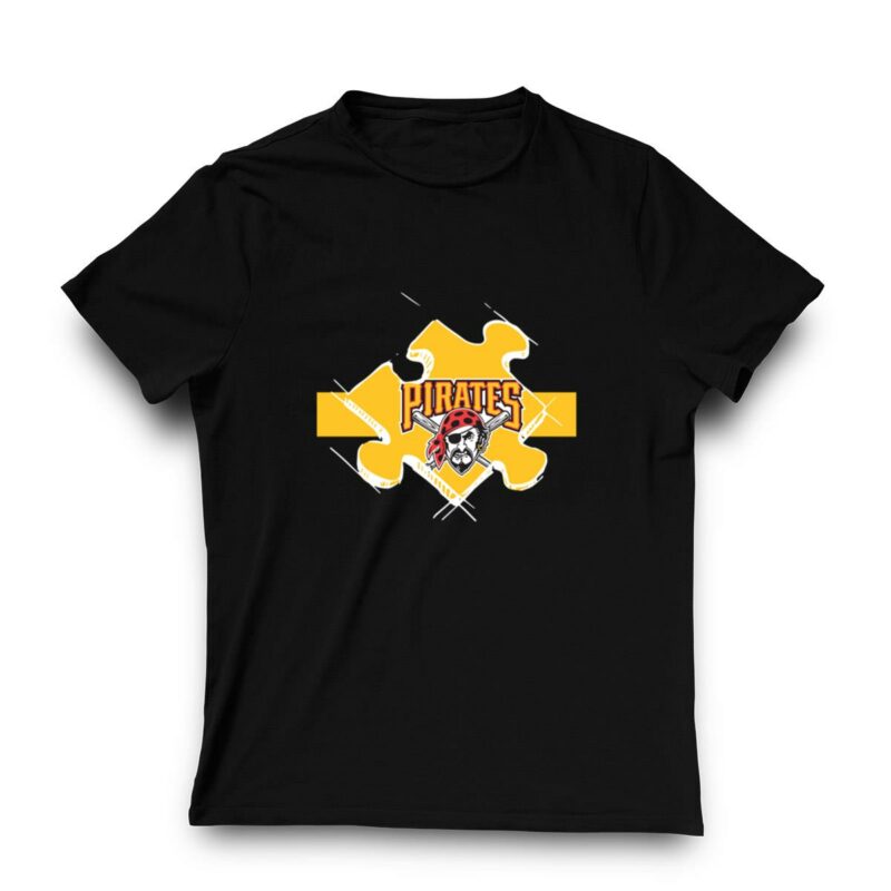 Pittsburgh Pirates Autism Awareness Graphic T-Shirt for Men and Women - Image 3