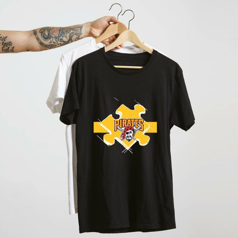 Pittsburgh Pirates Autism Awareness Graphic T-Shirt for Men and Women - Image 4