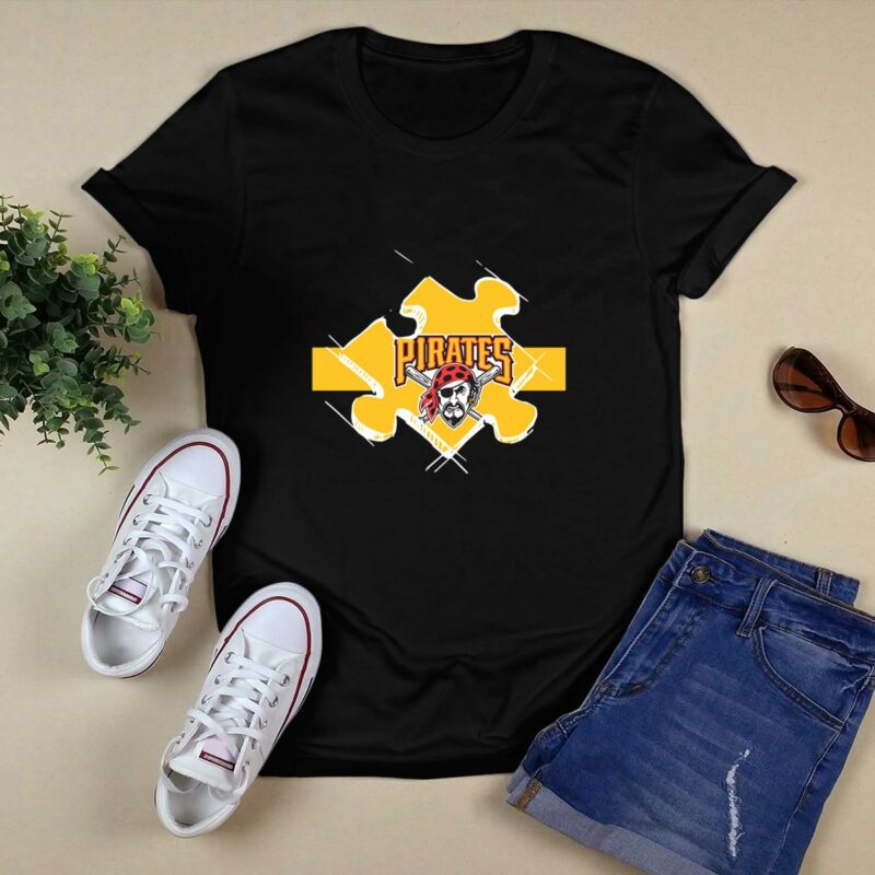 Pittsburgh Pirates Autism Awareness Graphic T-Shirt for Men and Women - Image 5