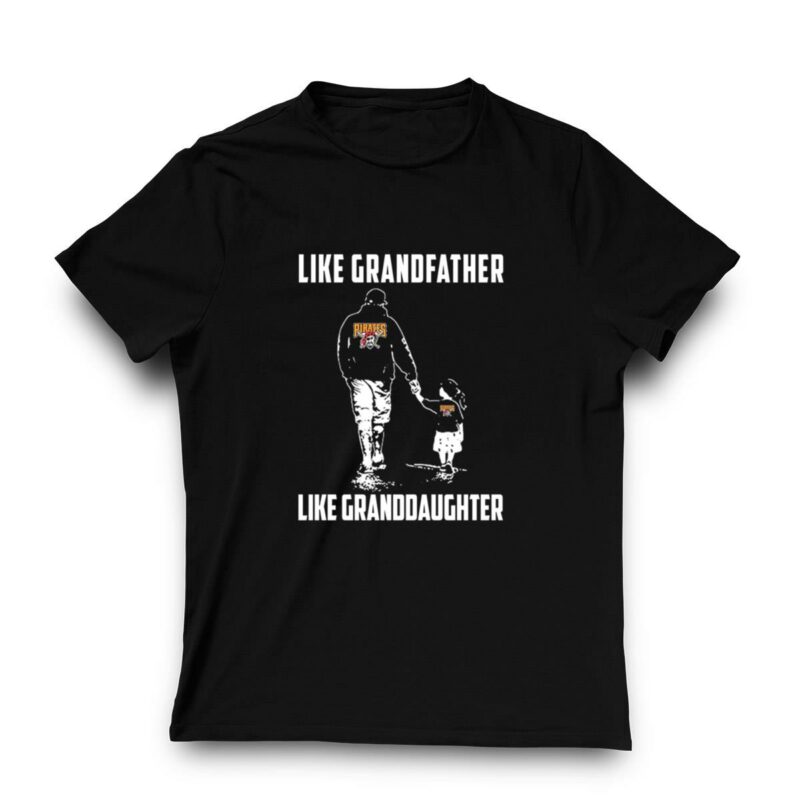 Pittsburgh Pirates Grandfather & Granddaughter Graphic T-Shirt - Unisex Gift - Image 3