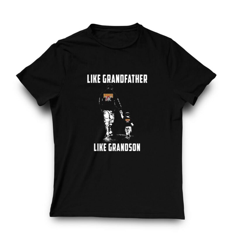 Pittsburgh Pirates Grandfather & Grandson Graphic T-Shirt - Unisex Gift - Image 3