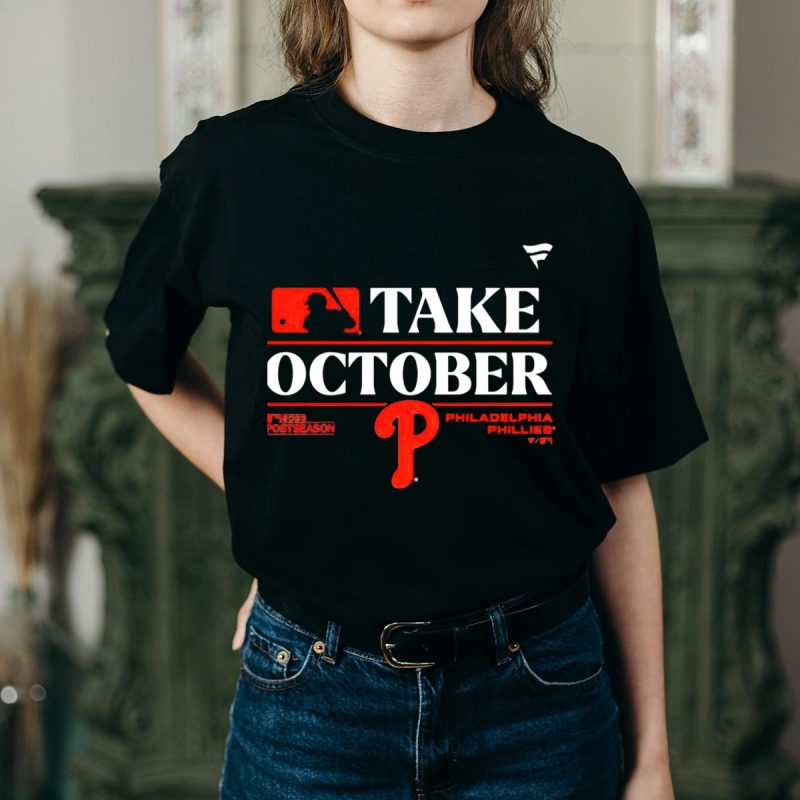 October Postseason Philadelphia Phillies Fan T-Shirt - Perfect for Game Day - Image 2