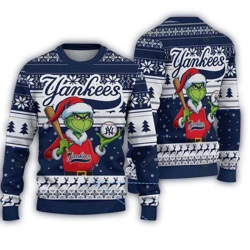 Premium Ugly Chritsmas Sweater For Fan New York Yankees Ugly Sweater