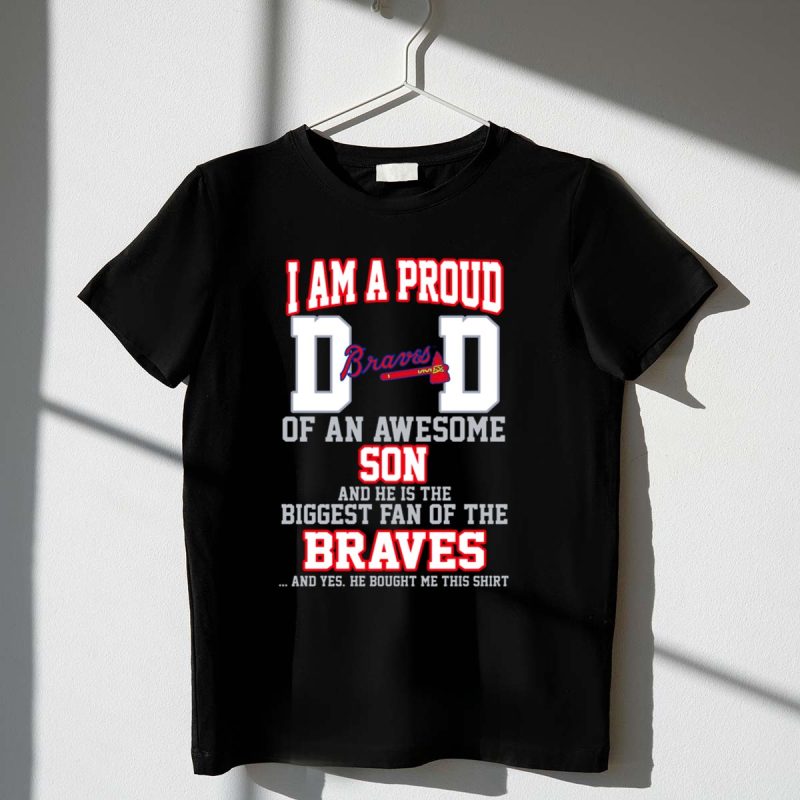 Awesome Braves Fan T-Shirt For Proud Dads Of Amazing Sons