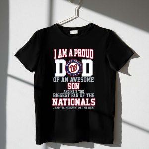 Washington Nationals Fan T-Shirt For Proud Dads Of Awesome Sons