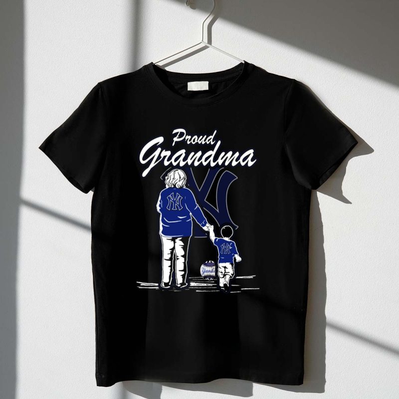 Proud Grandma New York Yankees Family T Shirt t shirt 1 1