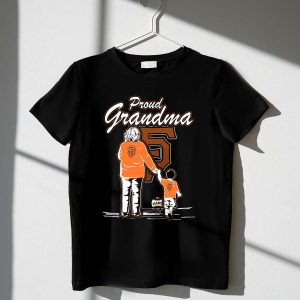 Proud Grandma San Francisco Giants Family Fan T-Shirt - Perfect Gift!