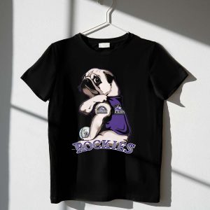 Colorado Rockies Pug Graphic T-Shirt – Fun Baseball Fan Tee