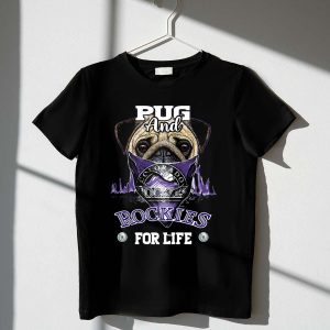 Pug Love Colorado Rockies T-Shirt - Perfect For Fans And Dog Lovers