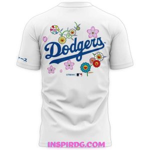 Dodgers Takashi Murakami Floral All Over Print T-Shirt 2025