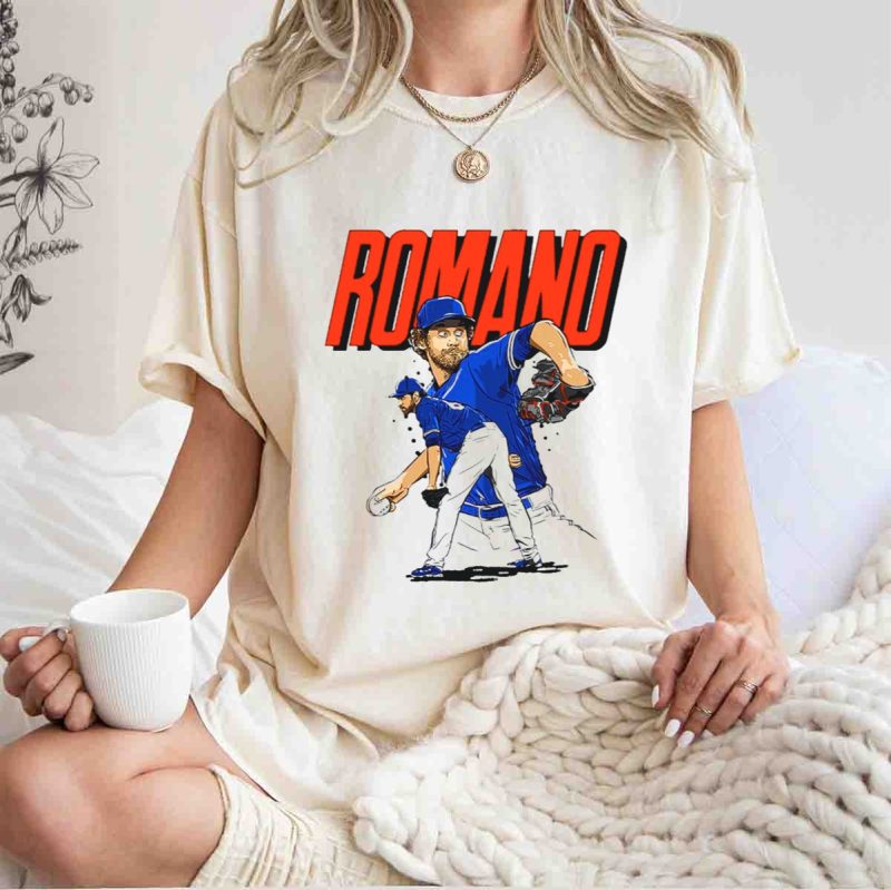ROMANO Toronto Blue Jays Pitcher Baseball Action T Shirt t shirt 1 1