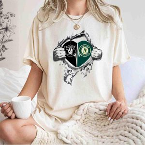 Oakland Athletics Torn Heart T-Shirt - Stylish Fan Apparel