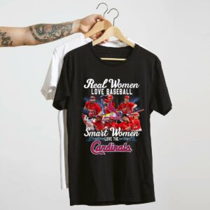 Real Women Love Baseball Cardinals Graphic T-Shirt – Unisex Gift Tee