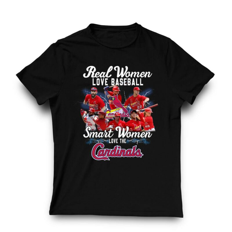 Real Women Love Baseball Cardinals Graphic T-Shirt – Unisex Gift Tee - Image 3
