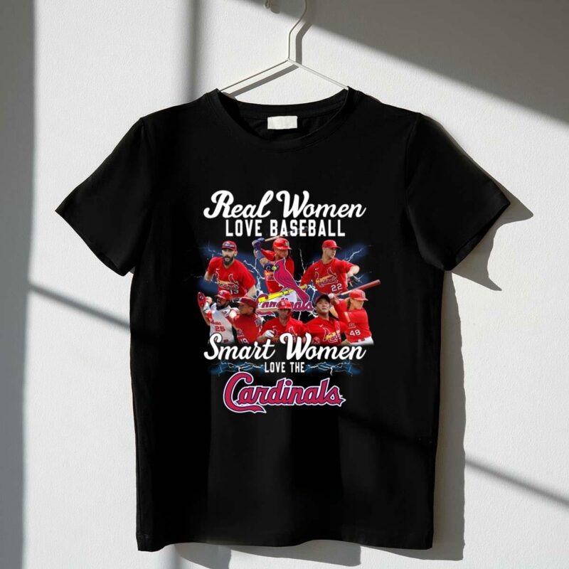 Real Women Love Baseball Cardinals Graphic T-Shirt – Unisex Gift Tee - Image 4
