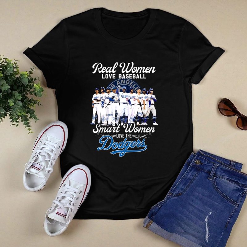 Smart Women Love the Dodgers T-Shirt - Real Women Baseball Fan Tee - Image 5
