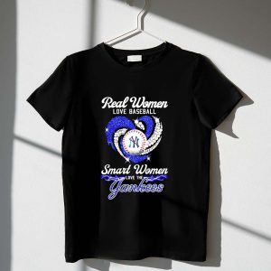 Smart Women Love Yankees Baseball T-Shirt For Fans And Supporters