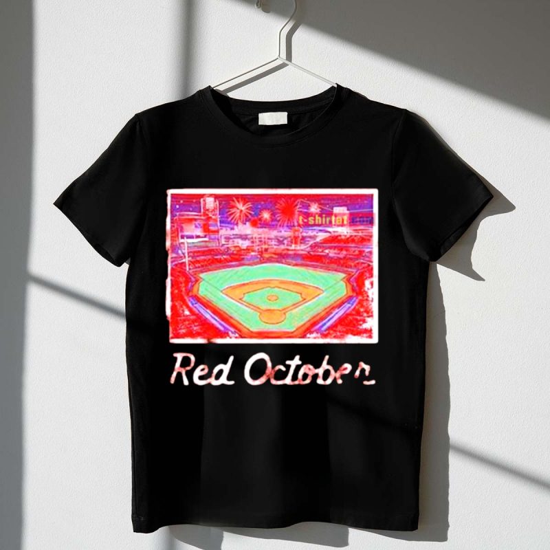Red October Philadelphia Phillies Fireworks Fan T-Shirt - Perfect for Game Day