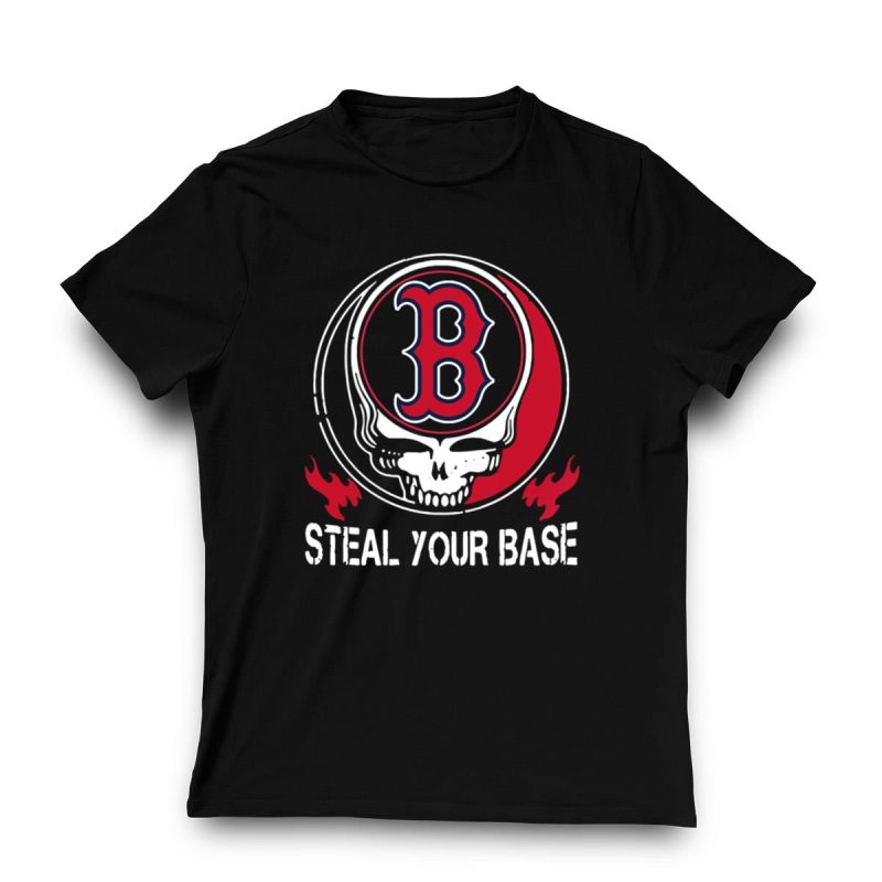 Grateful Dead Red Sox Steal Your Base T-Shirt for Fans and Collectors - Image 3