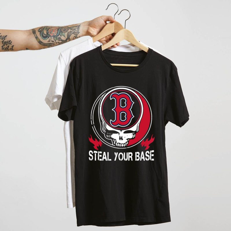 Grateful Dead Red Sox Steal Your Base T-Shirt for Fans and Collectors - Image 4