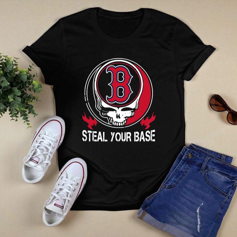 Grateful Dead Red Sox Steal Your Base T-Shirt for Fans and Collectors - Image 5
