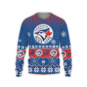 Reindeer Snowflakes Toronto Blue Jays Ugly Sweater