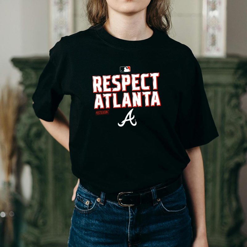 Respect Atlanta Braves Postseason T-Shirt - Celebrate The Victory! - Image 2