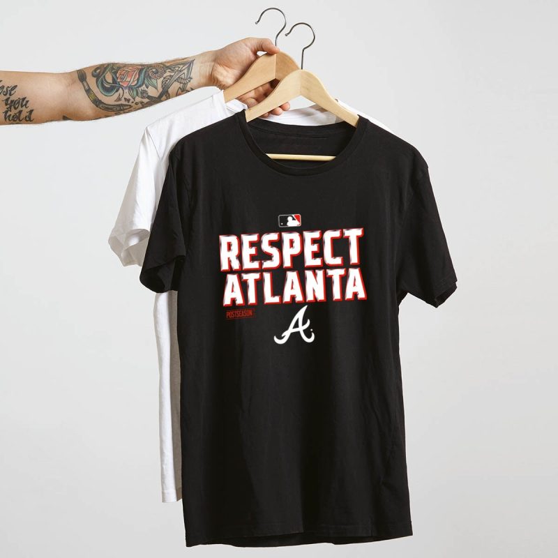 Respect Atlanta Braves Postseason T-Shirt - Celebrate The Victory! - Image 4