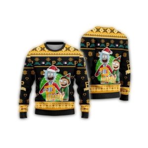 Rick and Morty Pittsburgh Pirates Christmas Sweatshirt for Fans