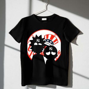 Rick And Morty Nyc Yankees Logo Fusion T-Shirt For Fans