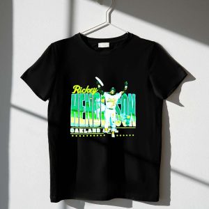 Rickey Henderson Oakland Athletics Baseball Legend T-Shirt For Fans