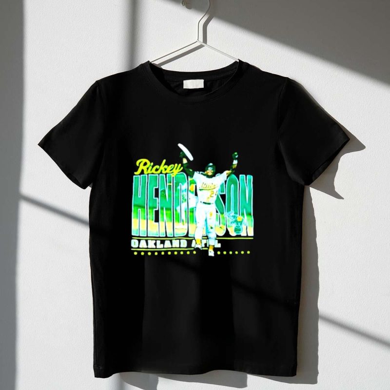Rickey Henderson Oakland Athletics 24 Baseball Legend T Shirt t shirt 1 1