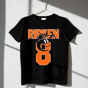 Cal Ripken Jr Baltimore Orioles Number 8 Majestic Baseball T-Shirt
